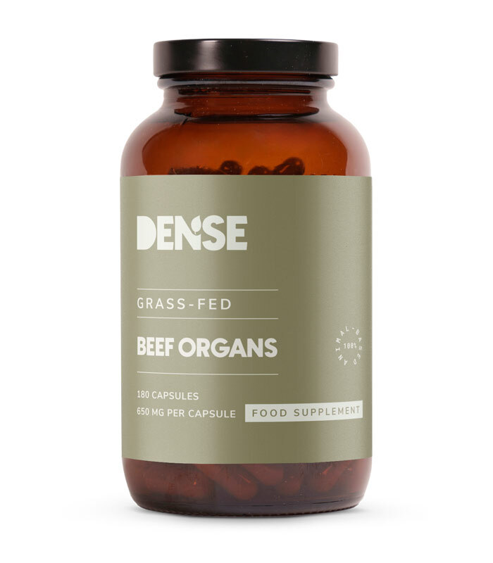 DENSE Beef Organs 650 mg 180 kapslar