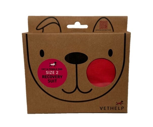VetHelp Recovery Suit mörkrosa /stl 2