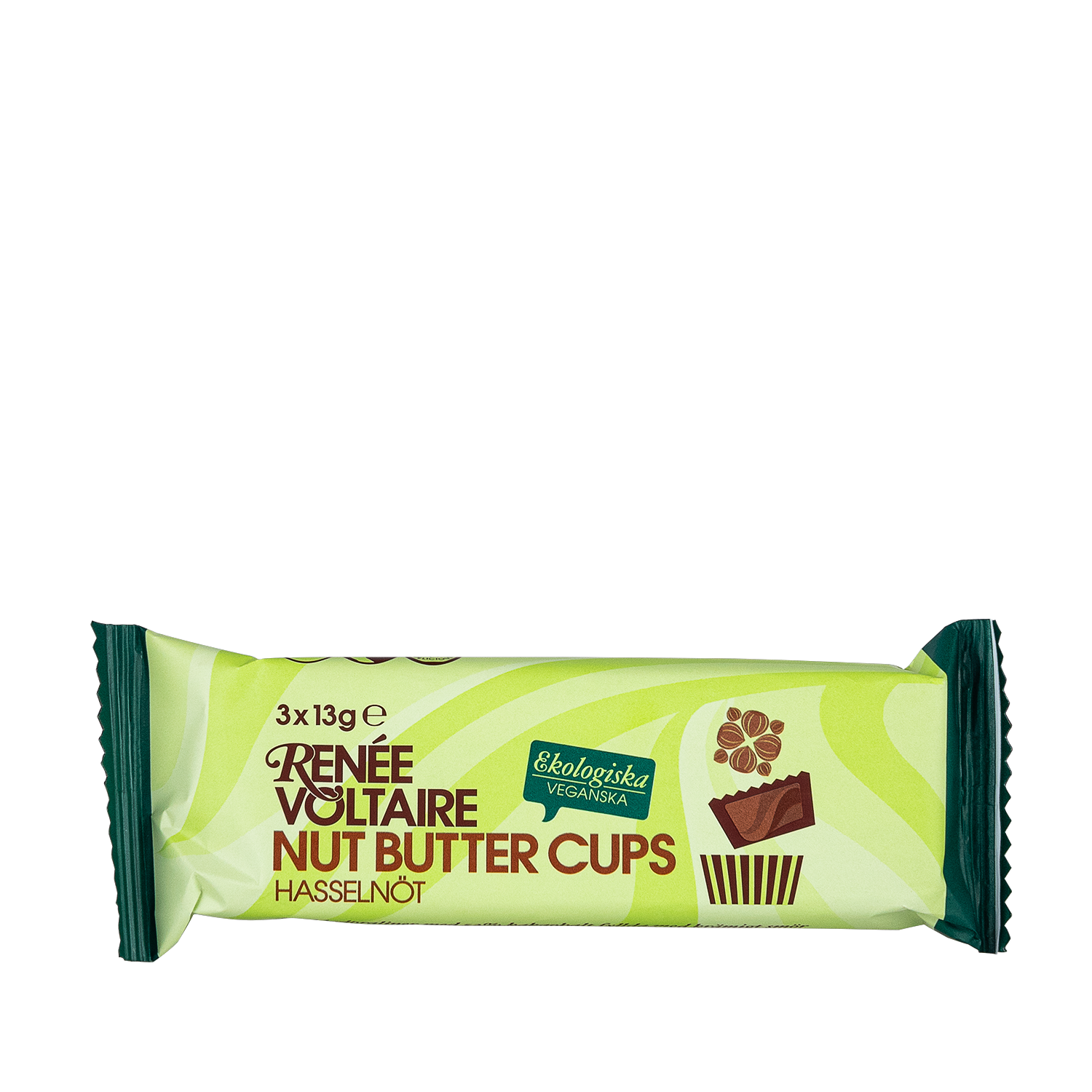 Renée Voltaire Nut Butter Cups - Hasselnöt 3 x 13 g EKO