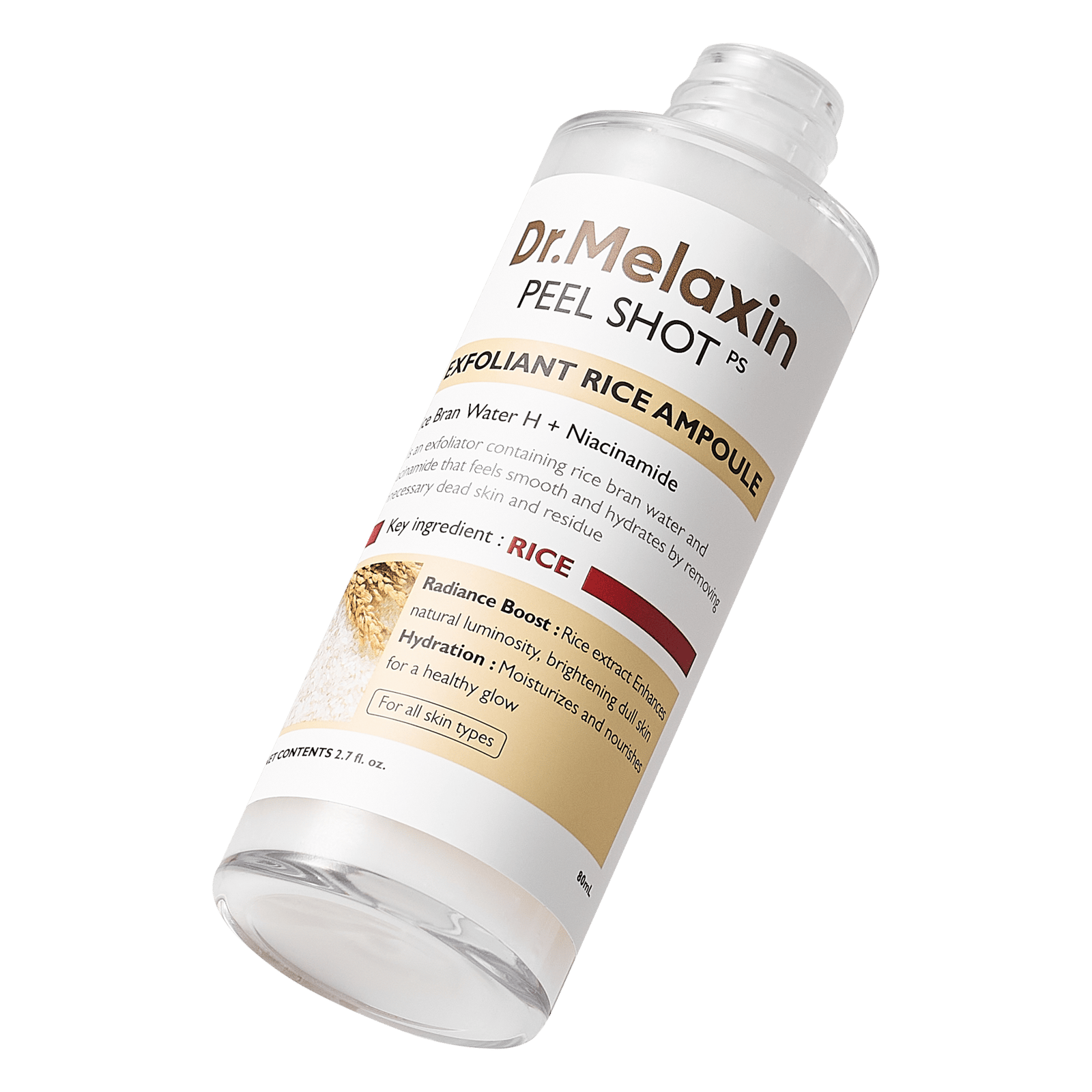 Dr.Melaxin Peel Shot Exfoliant White Rice Ampoule 80 ml
