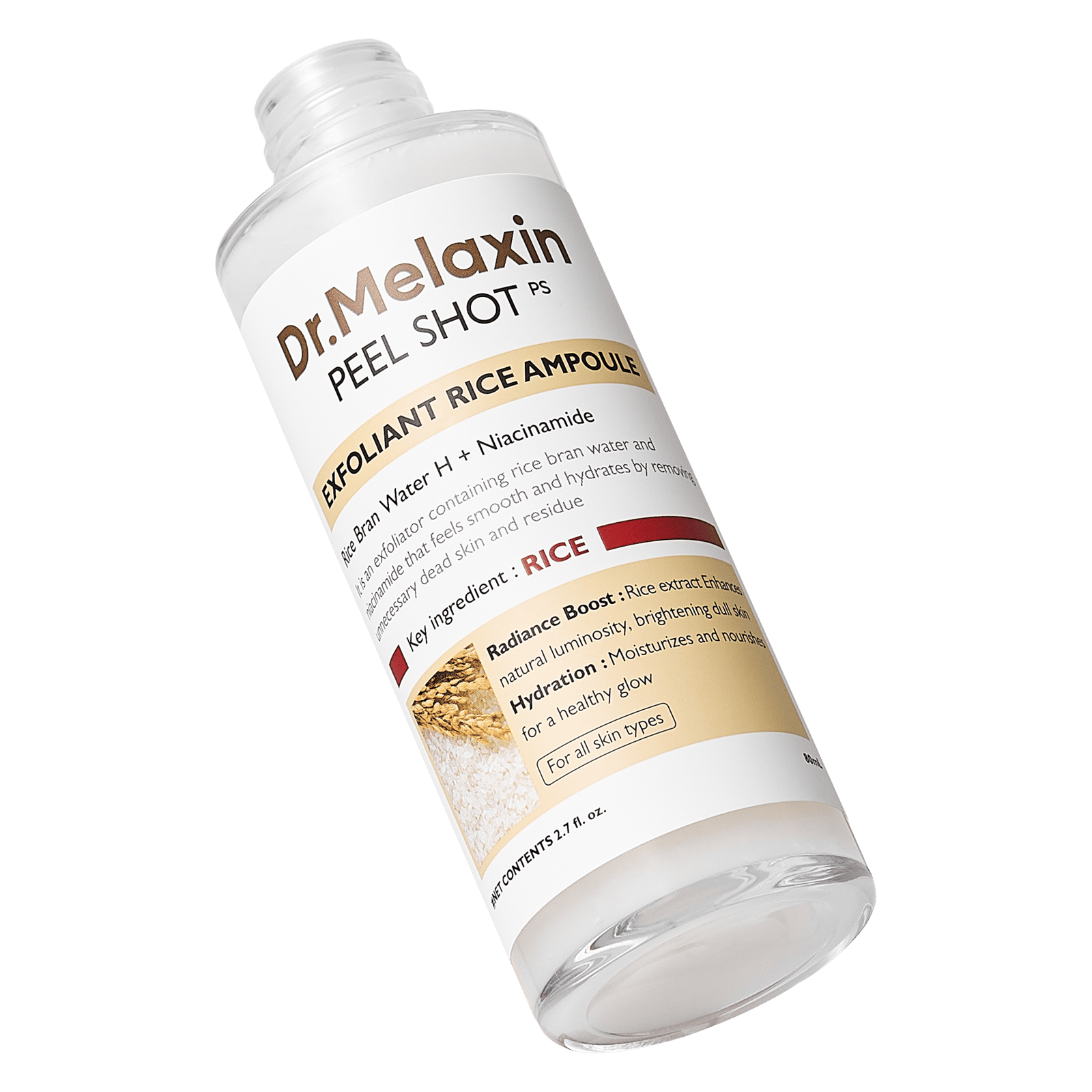 Dr.Melaxin Peel Shot Exfoliant White Rice Ampoule 80 ml