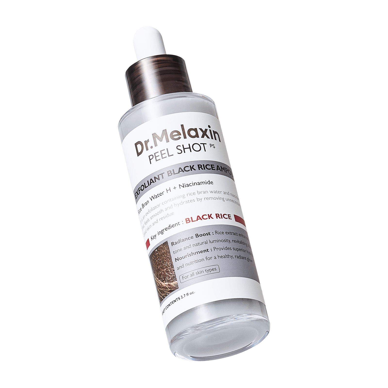 Dr.Melaxin Peel Shot Exfoliating Black Rice Ampoule 80 ml
