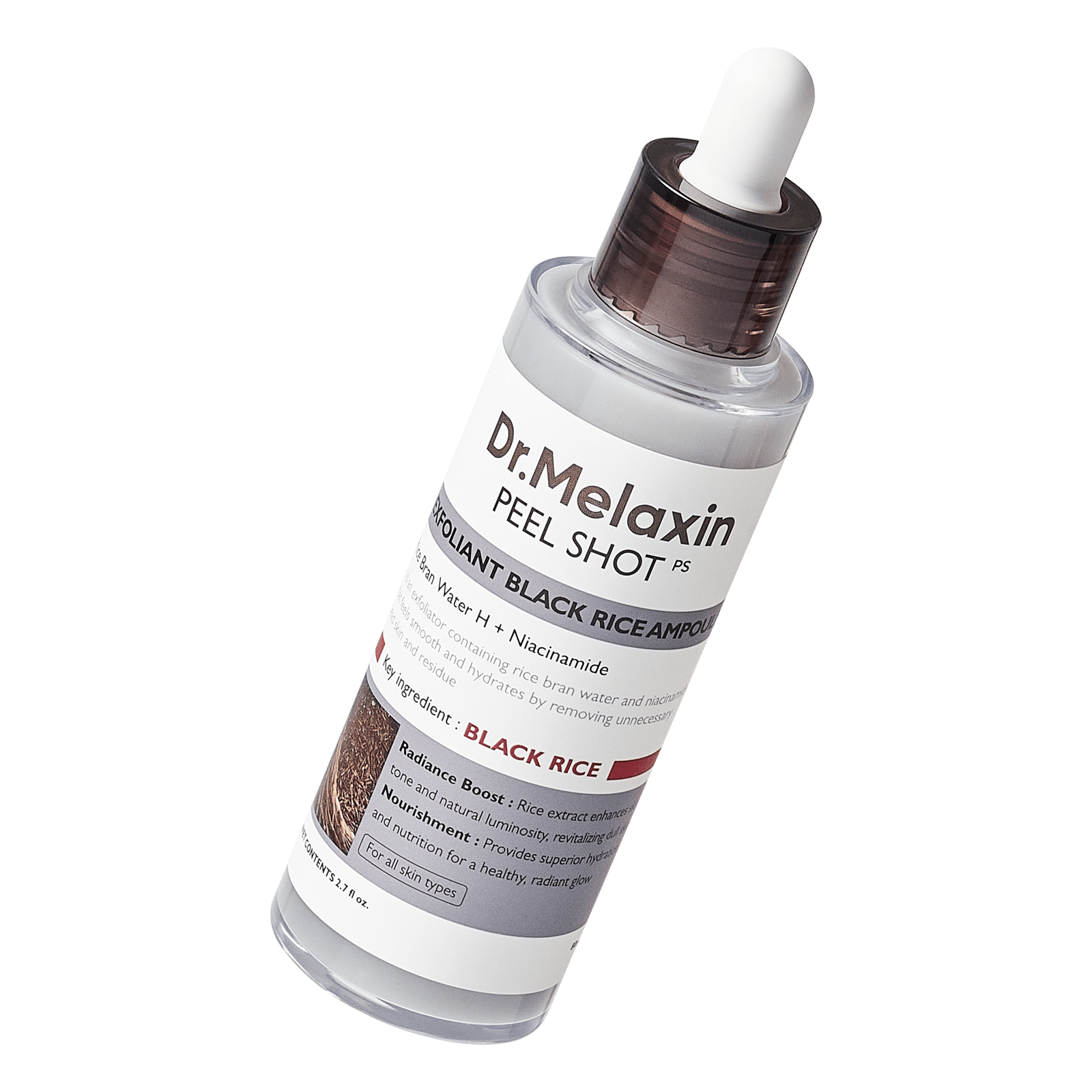 Dr.Melaxin Peel Shot Exfoliating Black Rice Ampoule 80 ml