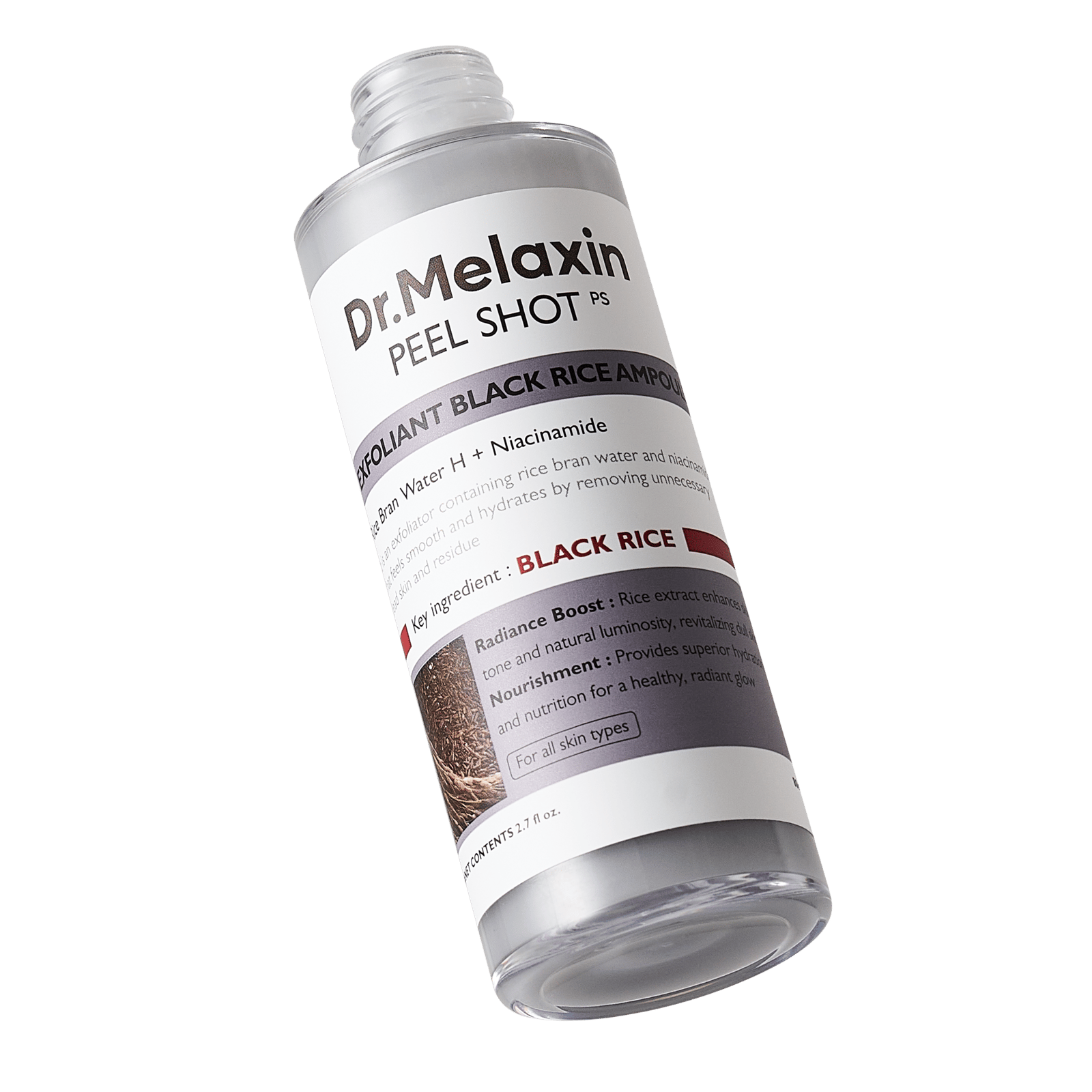 Dr.Melaxin Peel Shot Exfoliating Black Rice Ampoule 80 ml