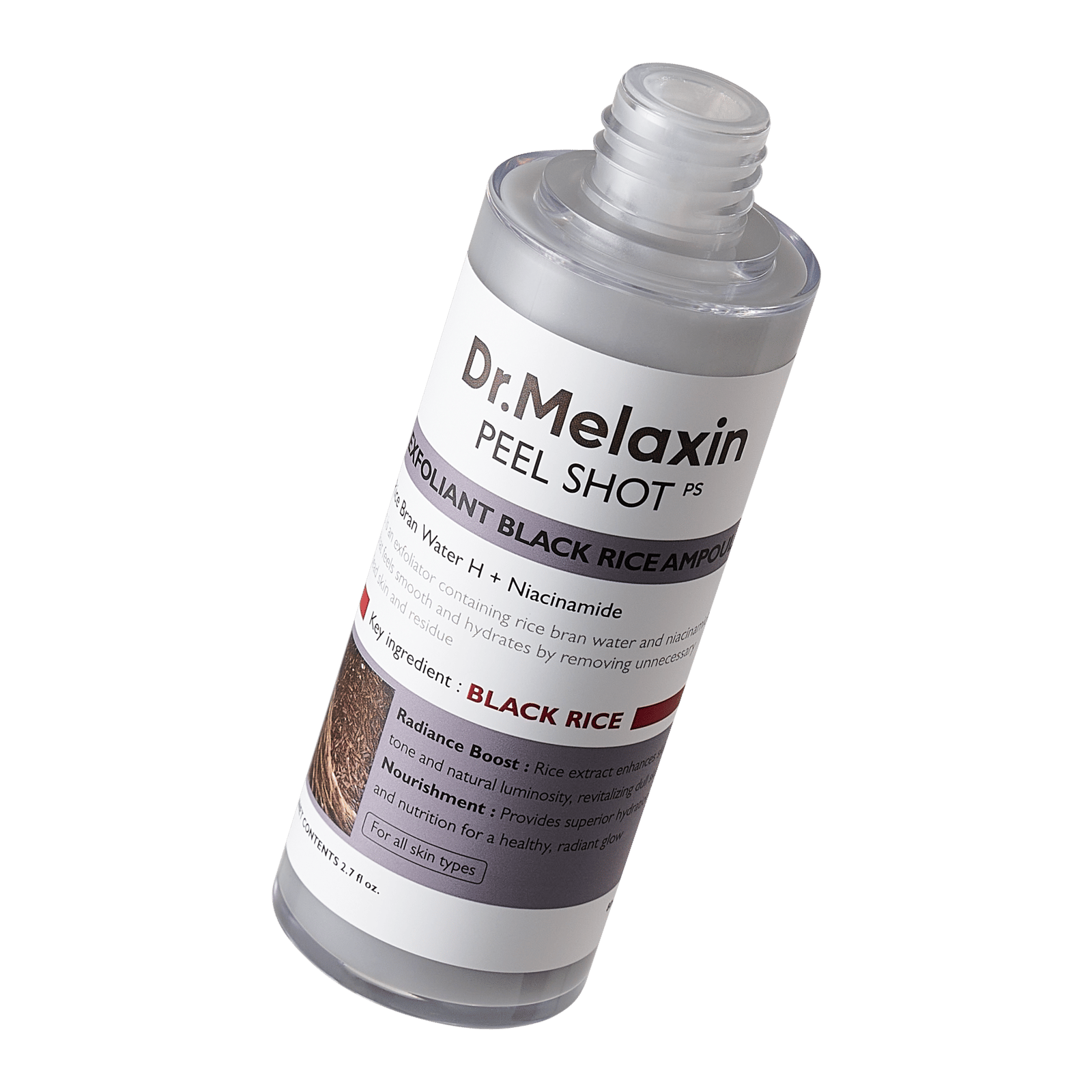 Dr.Melaxin Peel Shot Exfoliating Black Rice Ampoule 80 ml