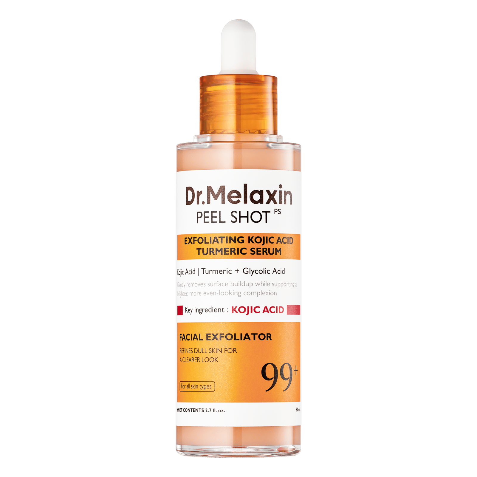 Dr.Melaxin Peel Shot Exfoliating Kojic Acid Turmeric Serum 80 ml