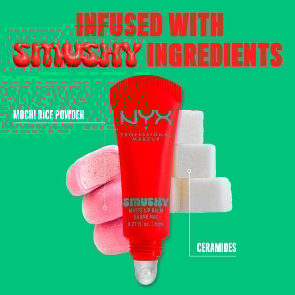 NYX Professional Makeup Smushy Matte Läppbalsam 9 Soft Sorbet 8 ml