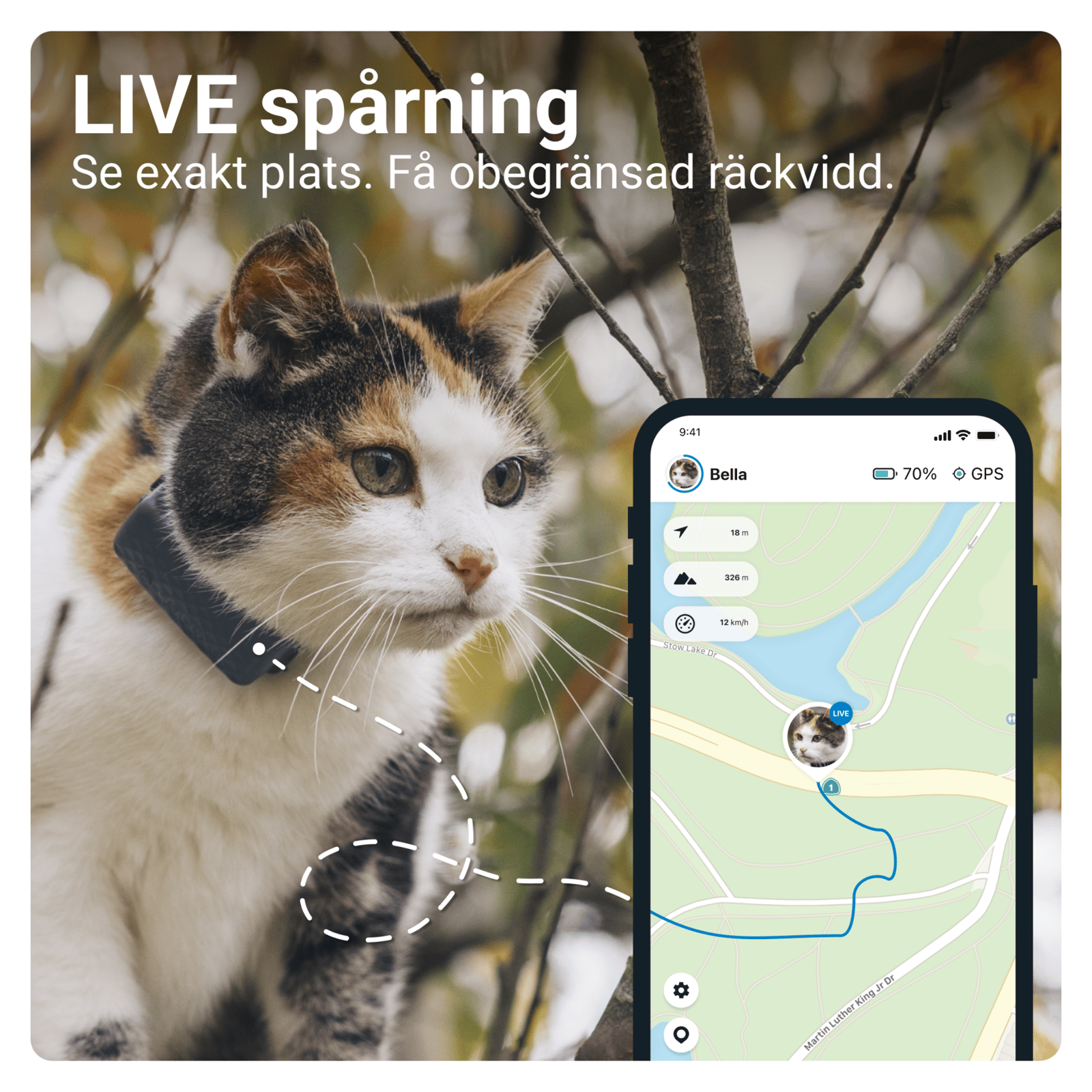 Tractive GPS CAT Mini Dark Blue 1 st