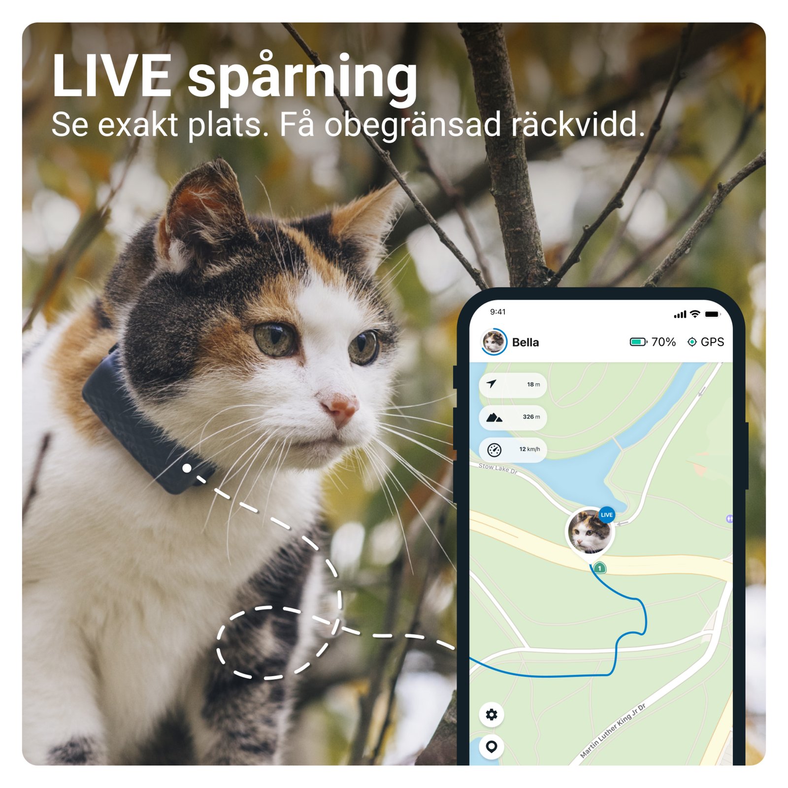 Tractive GPS CAT Mini Dark Blue 1 st