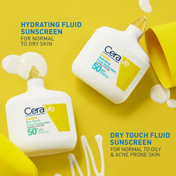 CeraVe Invisible Dry Touch Fluid Sunscreen SPF50+ 50 ml