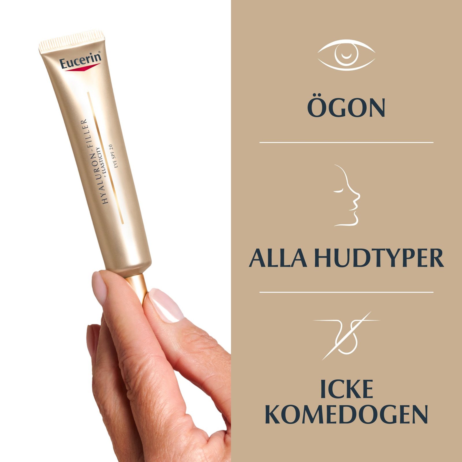 Eucerin Hyaluron-Filler + Elasticity SPF20 Eye Cream 15 ml