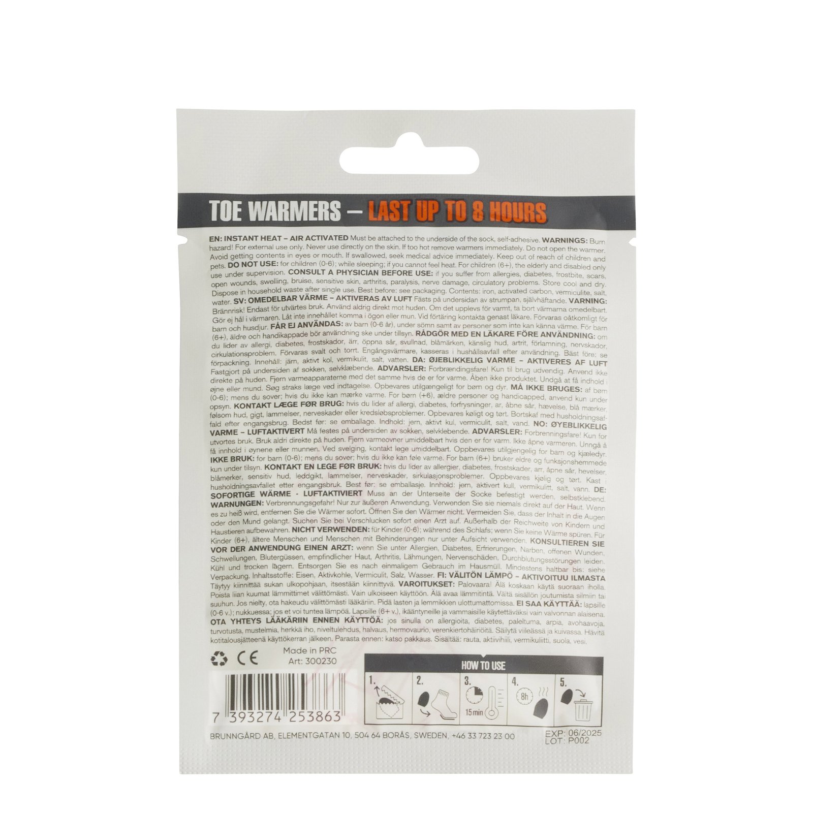 Springyard Toe Warmers One Size 1 par