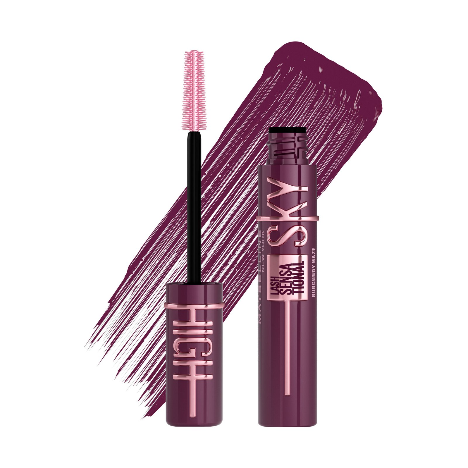 Maybelline New York Lash Sensational Sky High Mascara Burgundy Haze