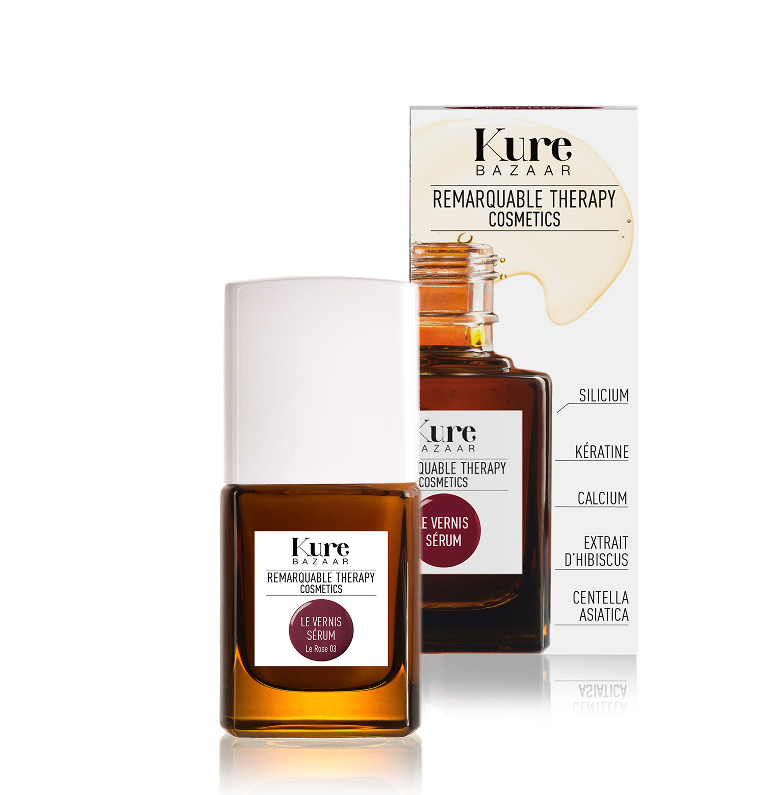 Kure Bazaar Remarquable Therapy Färgade nagelförstärkare 03 Le Rose 10 ml