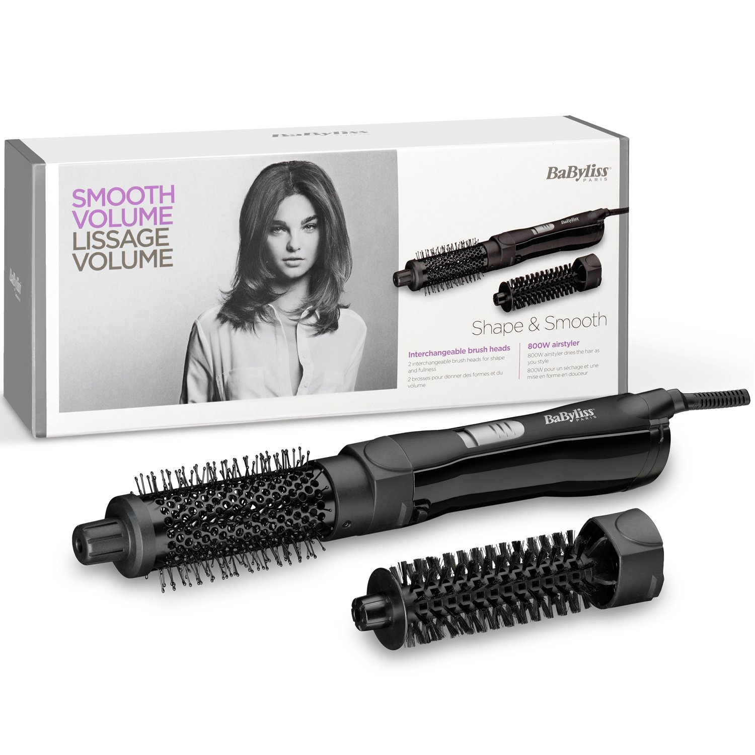 BaByliss Varmluftsborste Shape & Smooth AS82E