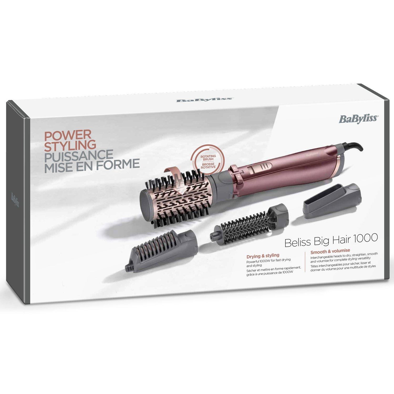 BaByliss Varmluftsborste Beliss Big Hair 1000 AS960E