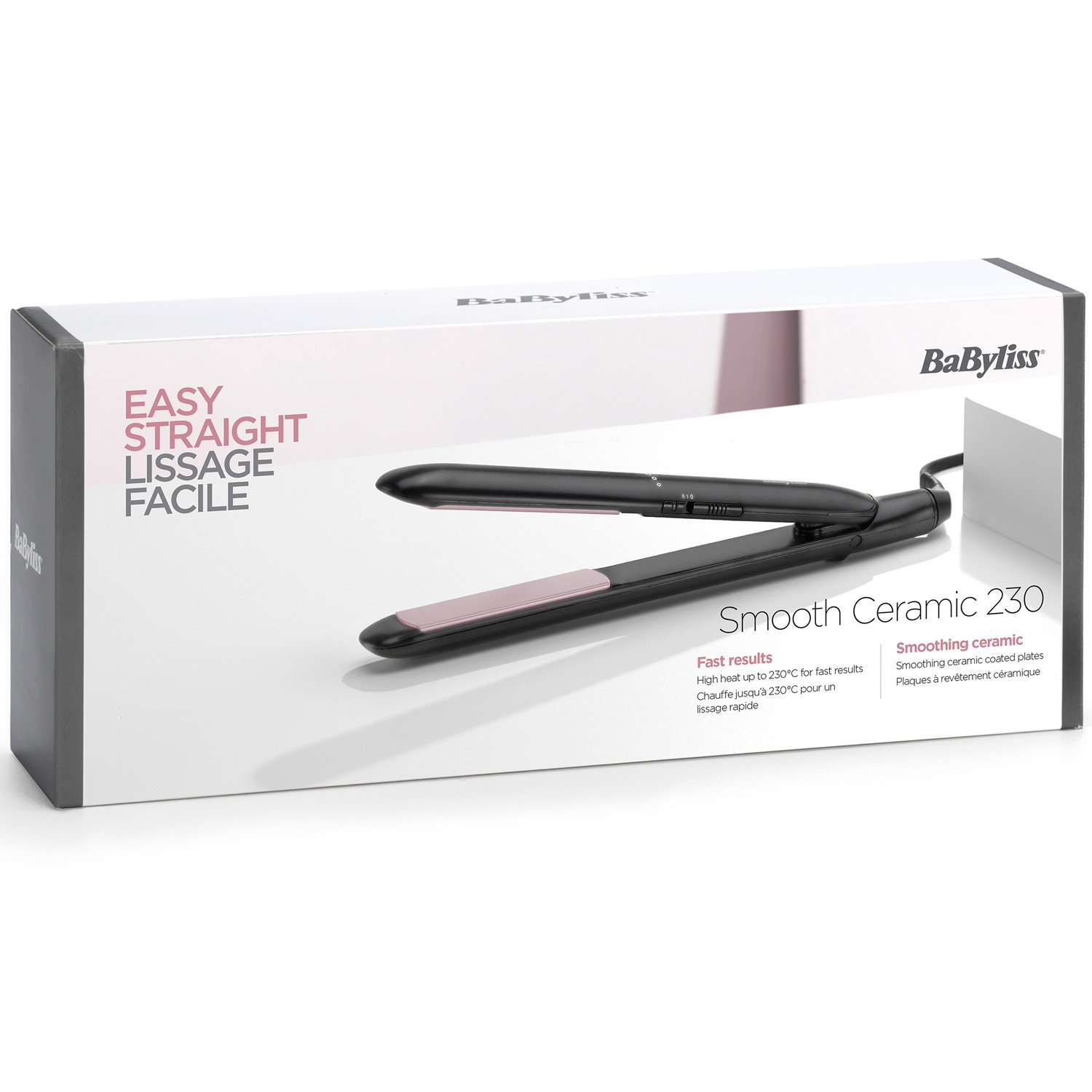 BaByliss Plattång Smooth Ceramic 230°C ST241E 1 st