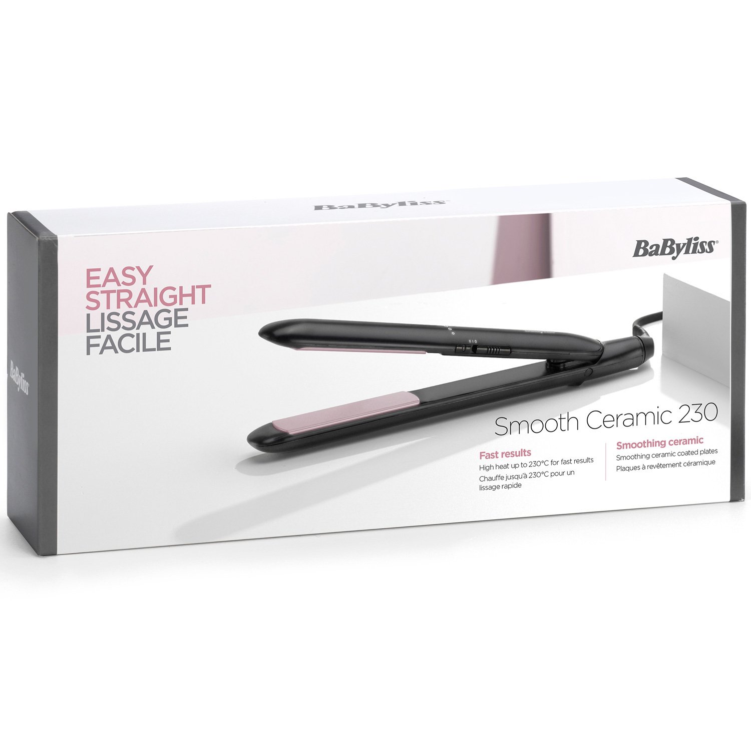 BaByliss Plattång Smooth Ceramic 230°C ST241E 1 st
