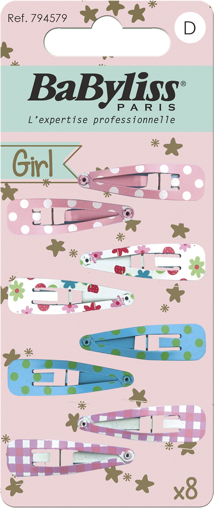 BaByliss Hårspänne Kids 8 st