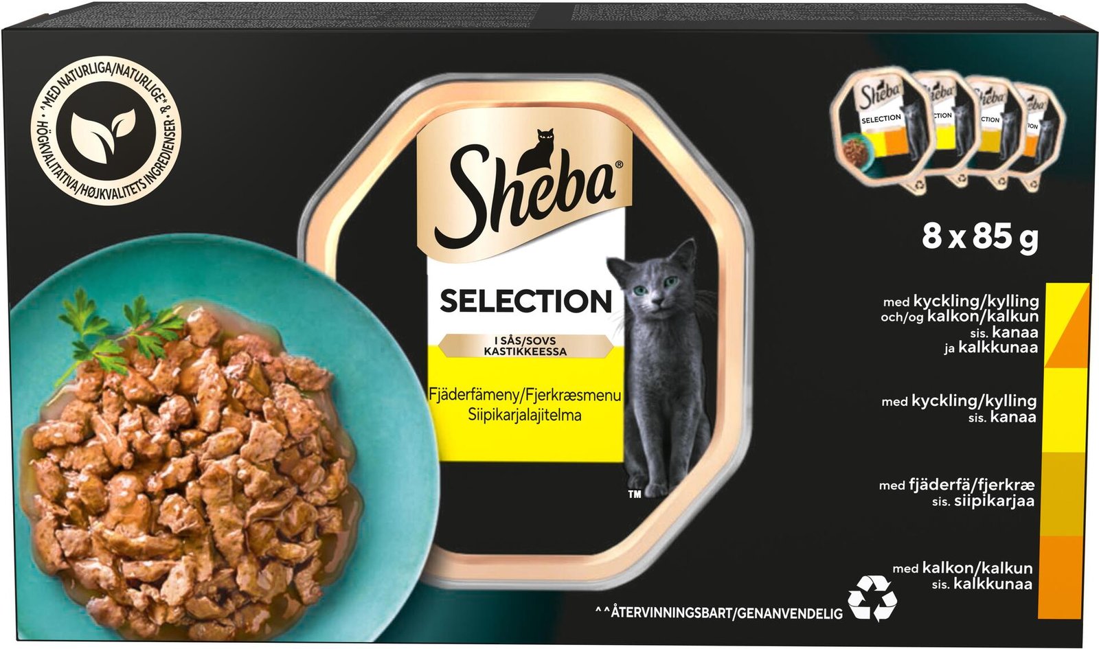 Sheba Selection Våtfoder Fågel Deli 8 st x 85 g