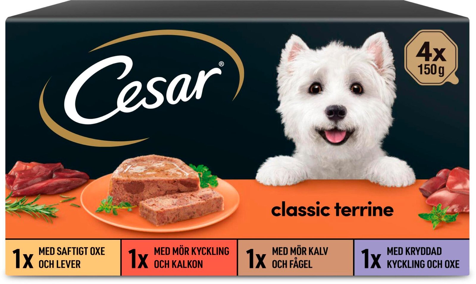 Cesar Classic Hundmat Våtfoder 600 g
