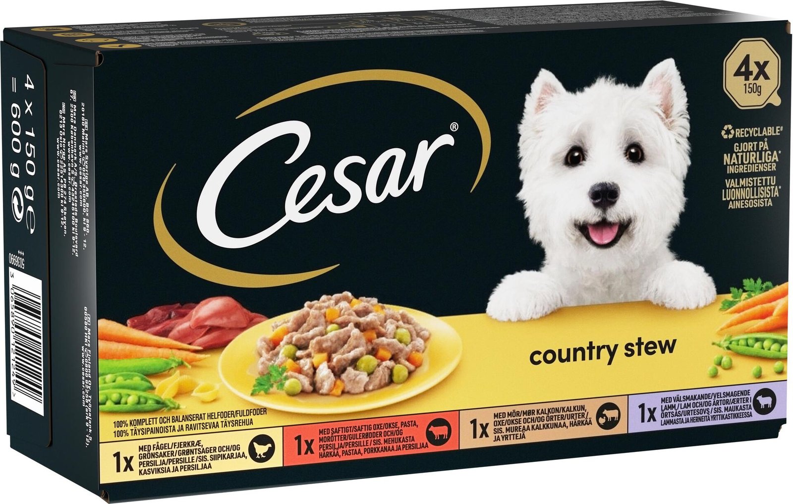 Cesar Country Stew Hundmat 600 g