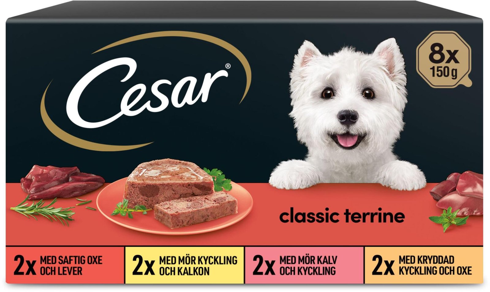 Cesar Classic Hundmat Våtfoder 1200 g