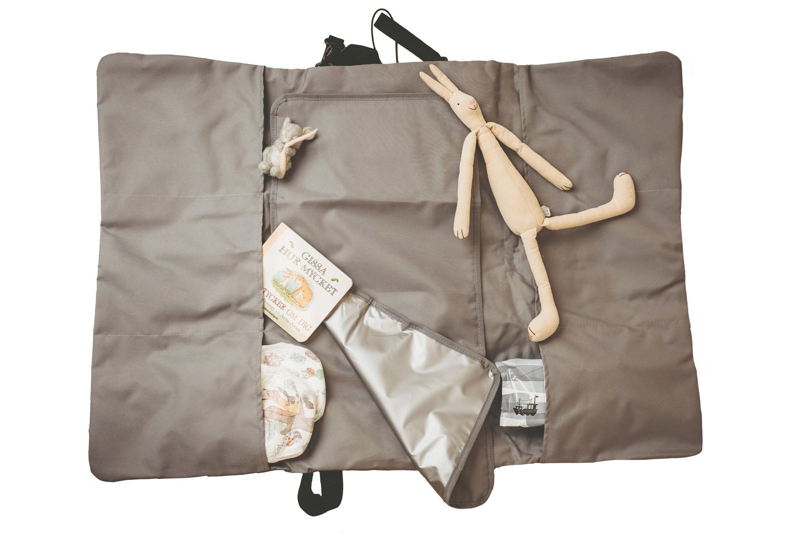 Fresh Kid Little Cone Skötväska + Underlägg grå