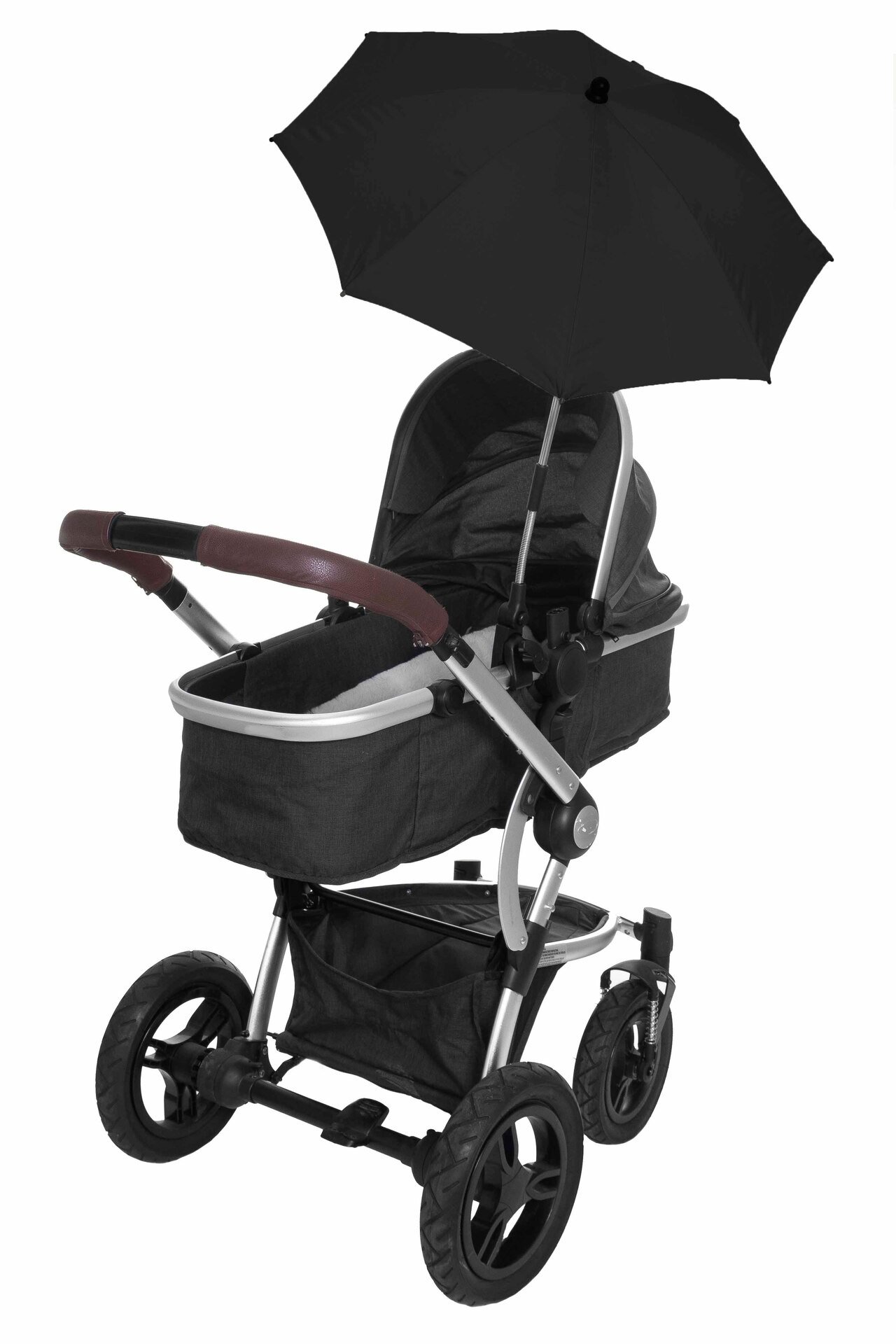 Fresh Kid Solparasoll Barnvagn Svart