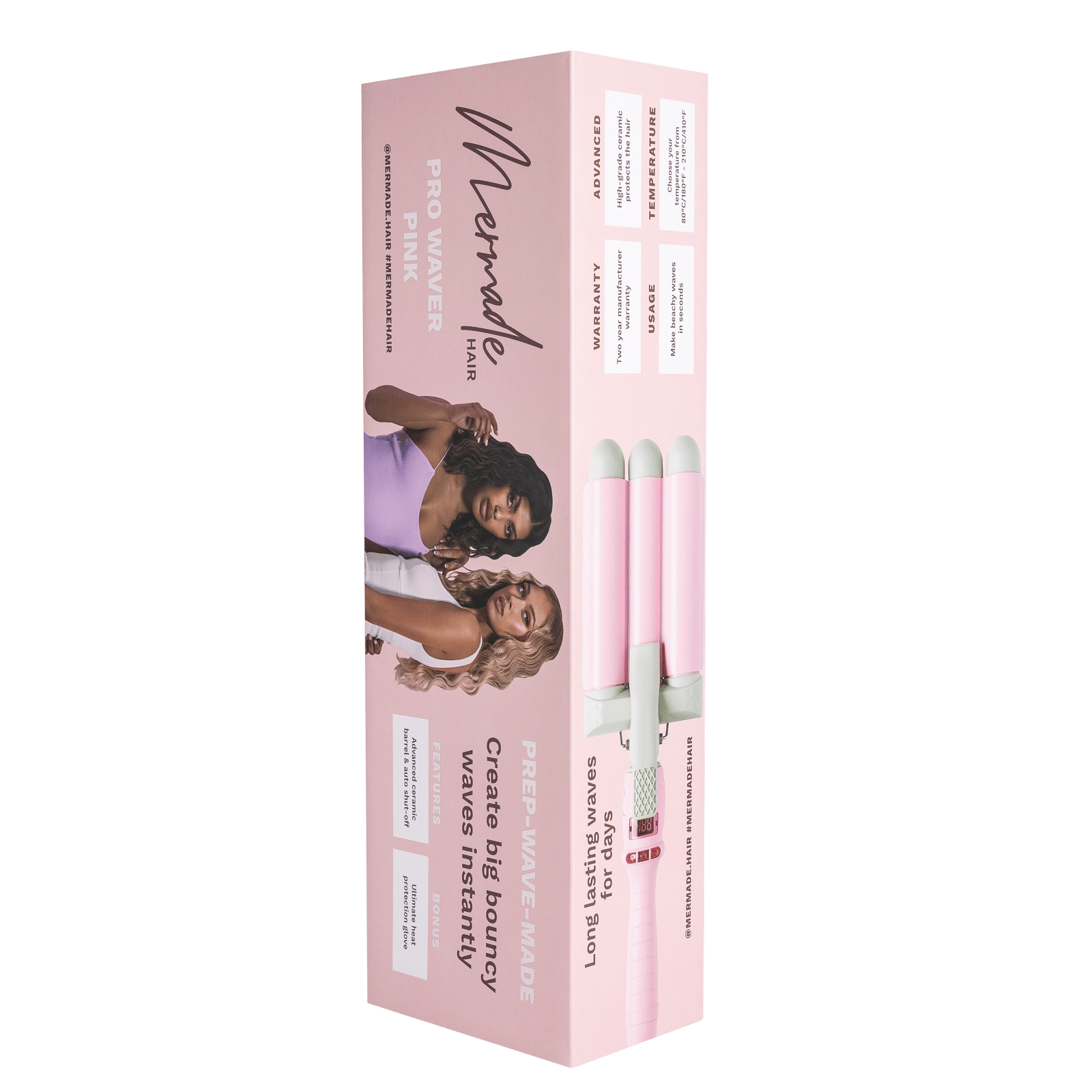 Mermade Pro Waver 32mm Vågtång Pink