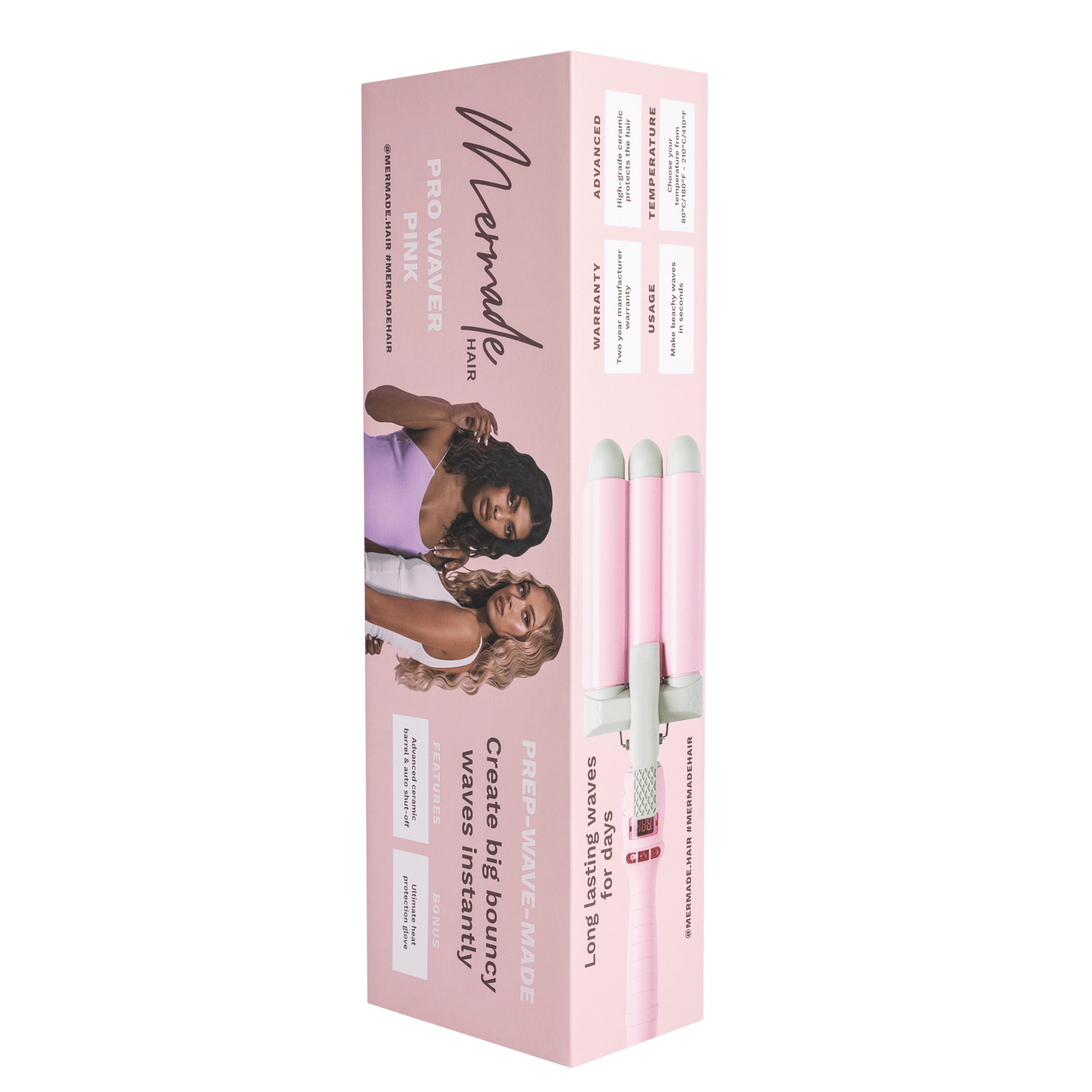 Mermade Pro Waver 32mm Vågtång Pink