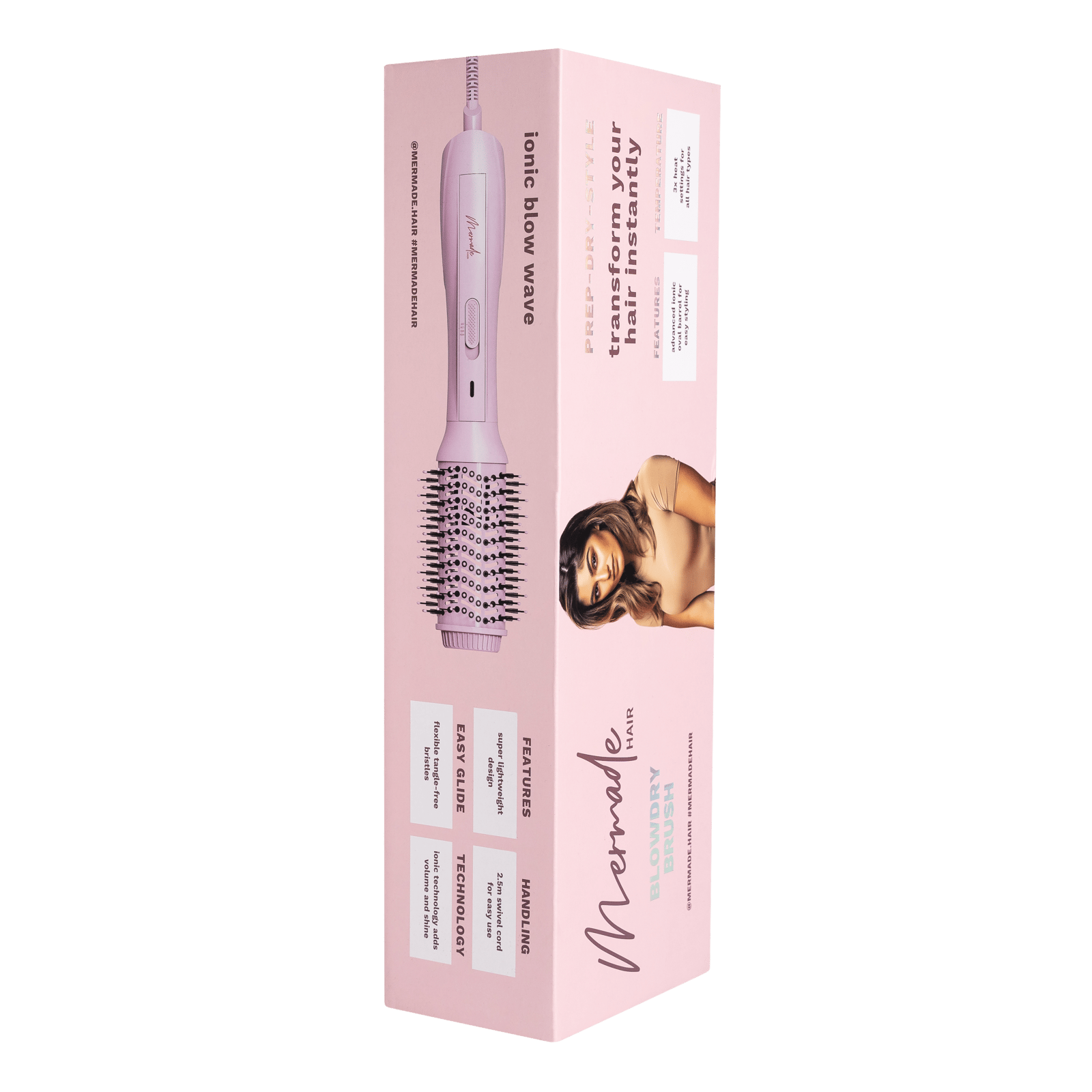 Mermade Blow Dry Brush - Pink