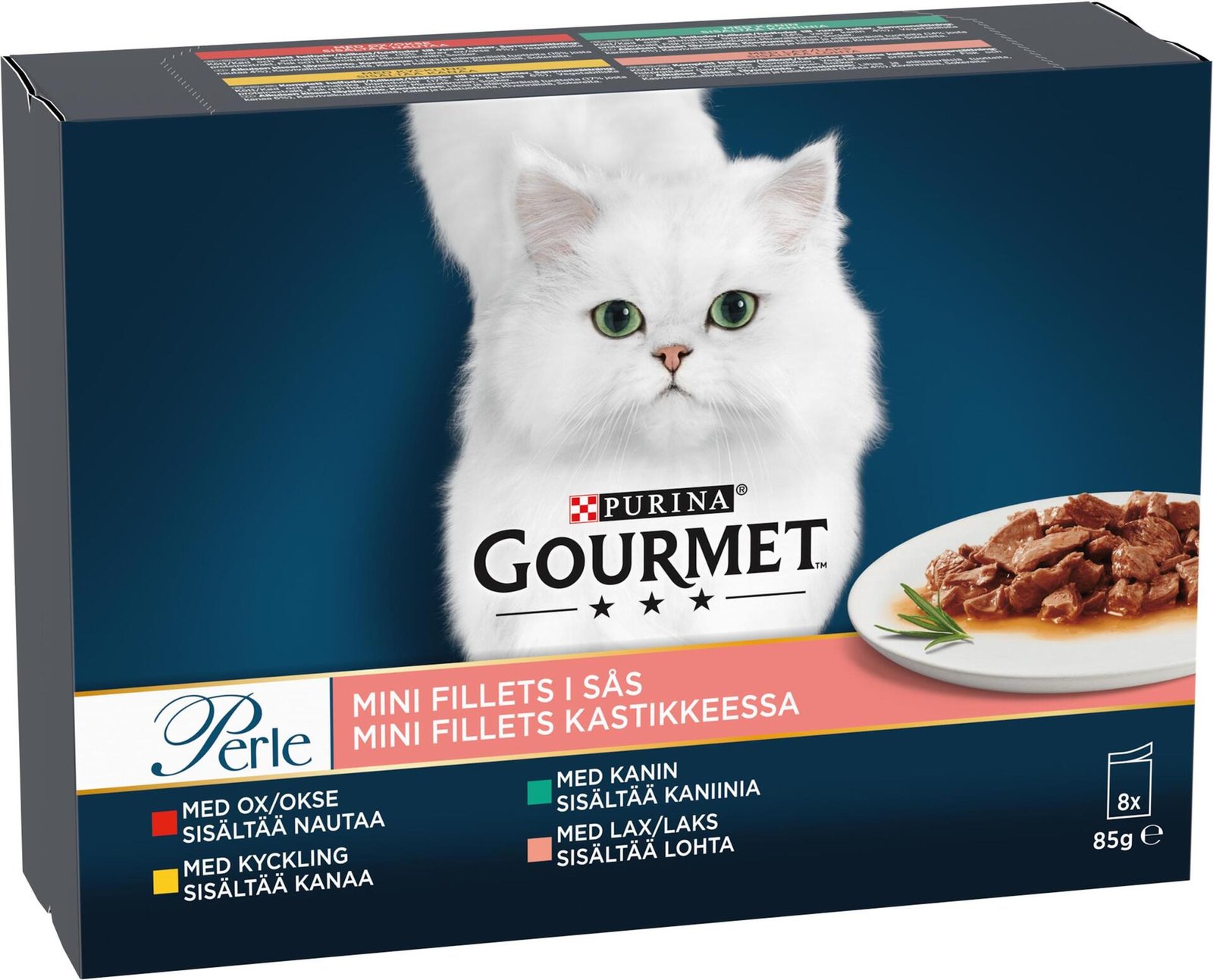 Purina Gourmet Kattmat Mini Fillets i Sås 8 x 85 g