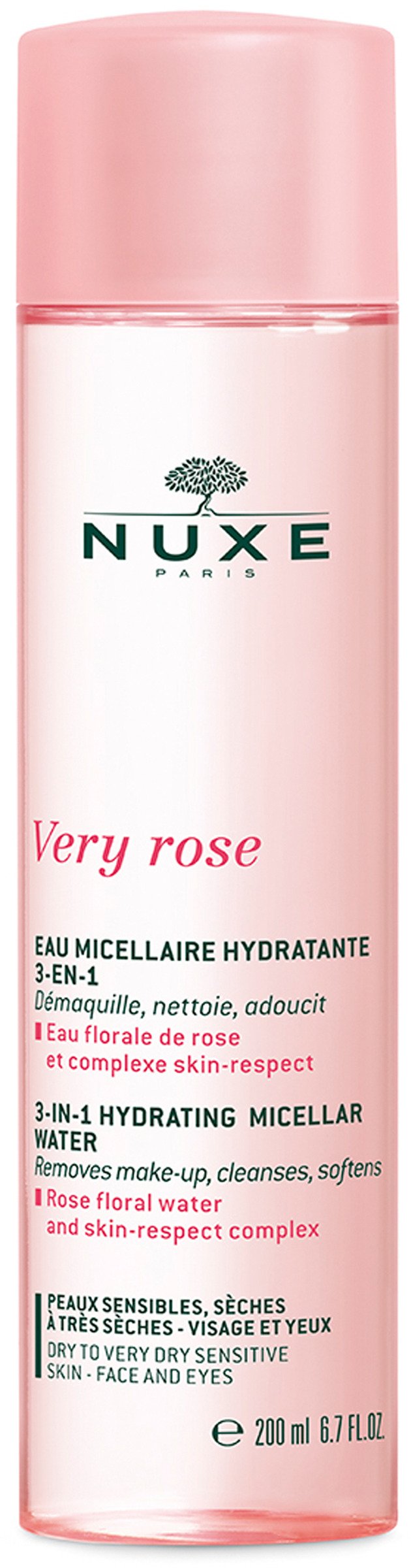 Nuxe Very Rose 3-in-1 Hydrating Micellar Water 200 ml