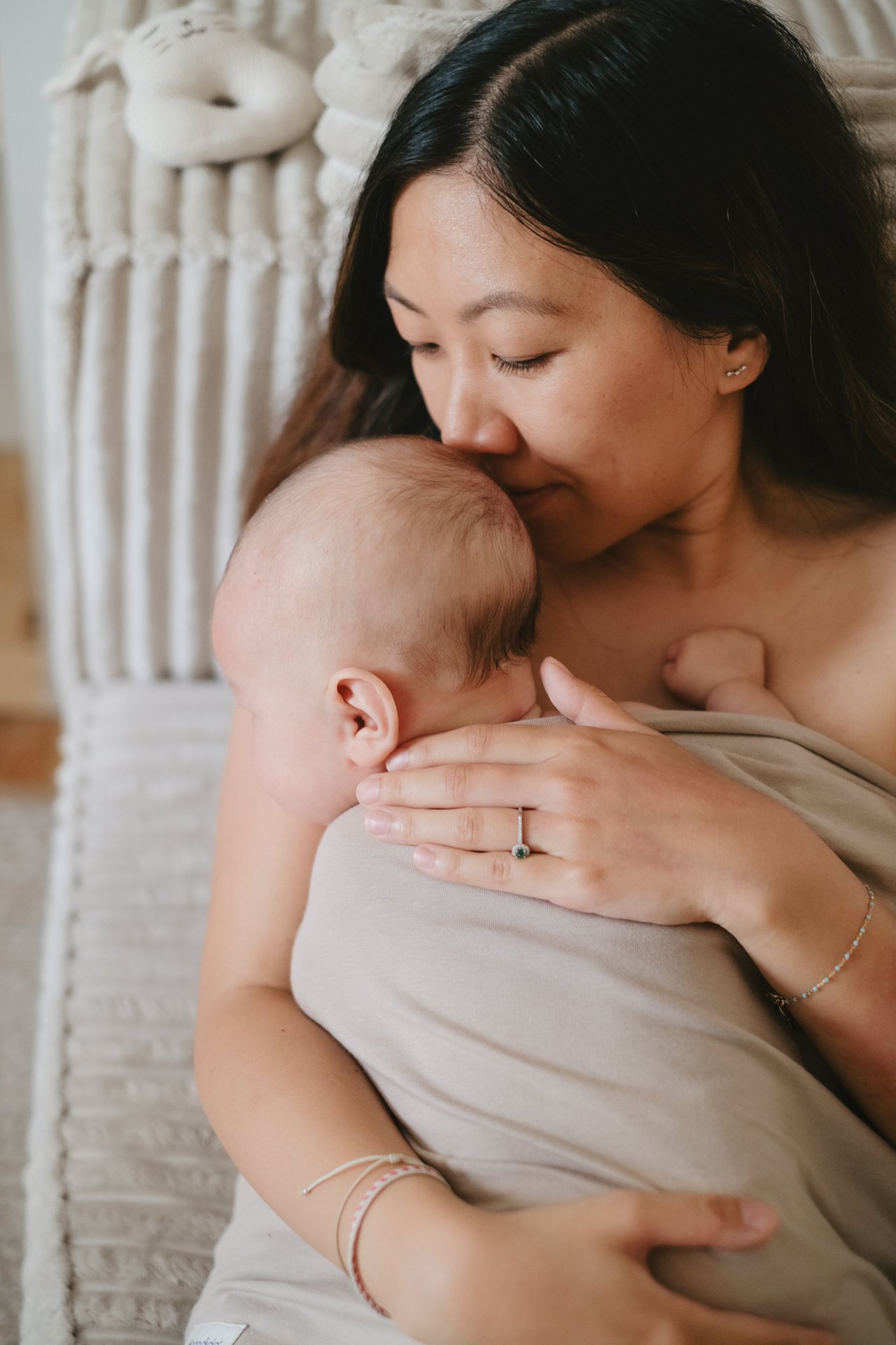 Candide Hud mot Hud Topp Beige L/XL