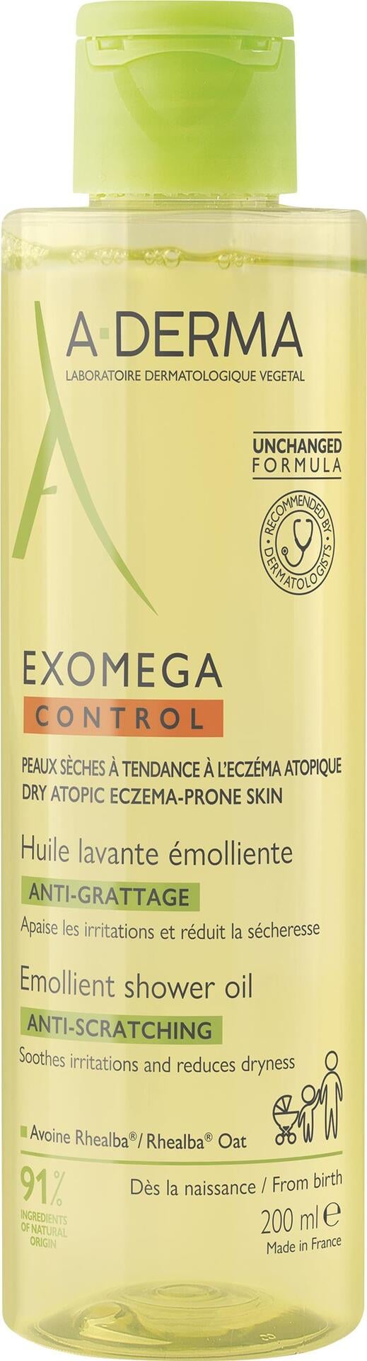 A-Derma Exomega Control Shower Oil 200 ml