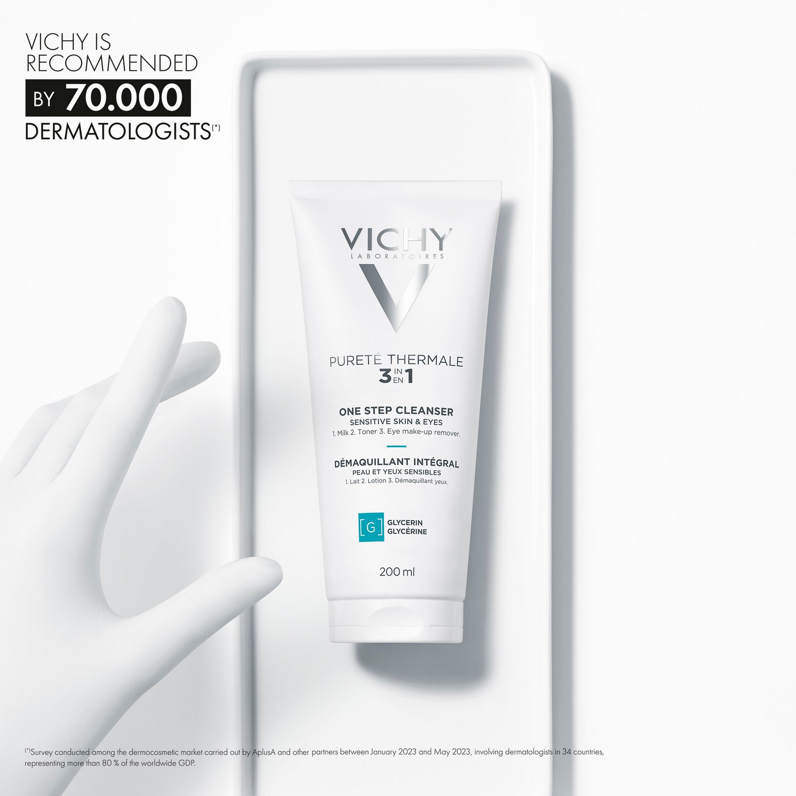 Vichy Pureté Thermale 3in1 One Step Cleanser Sensitive Skin 200 ml