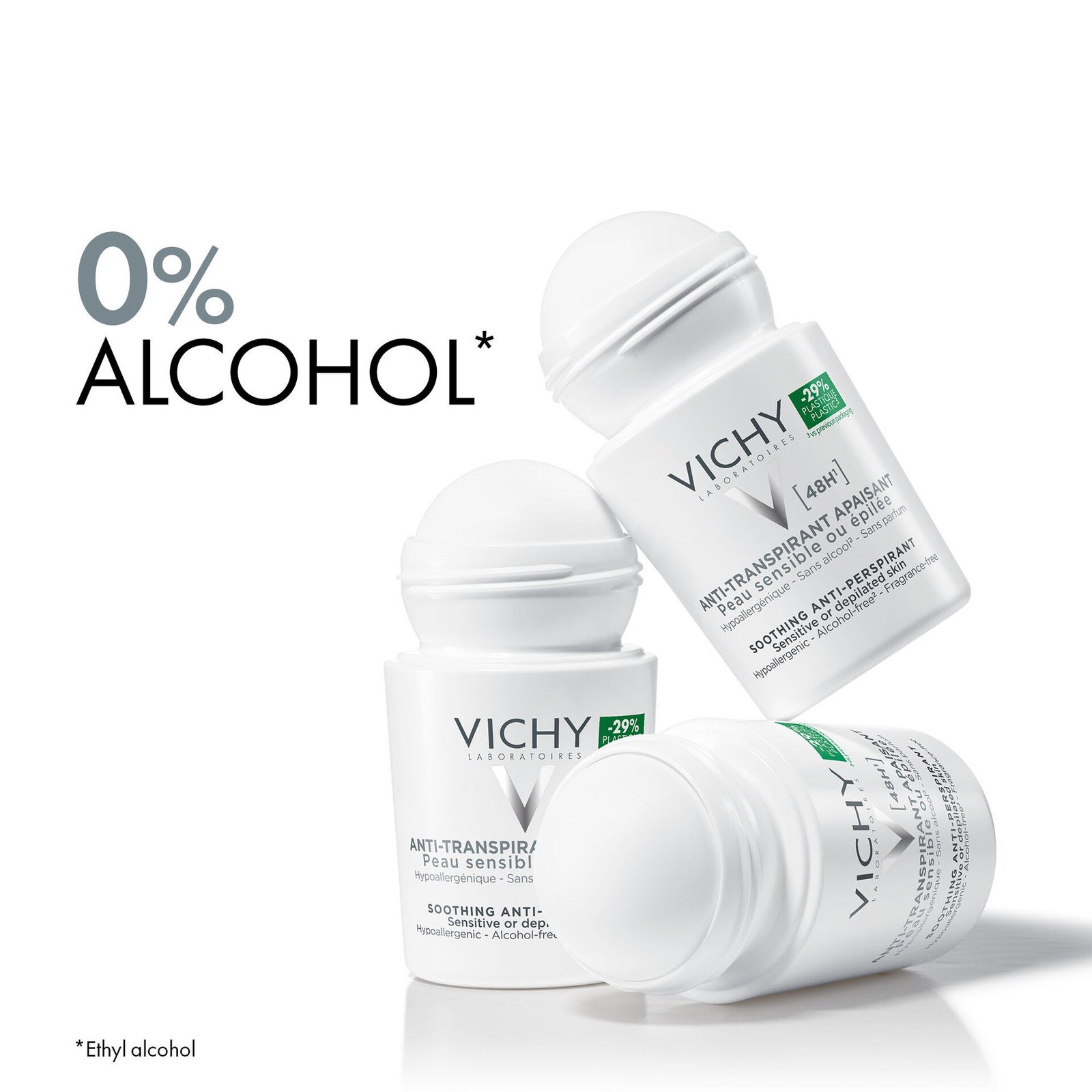Vichy 48H Soothing Anti-Perspirant Roll-On 50 ml