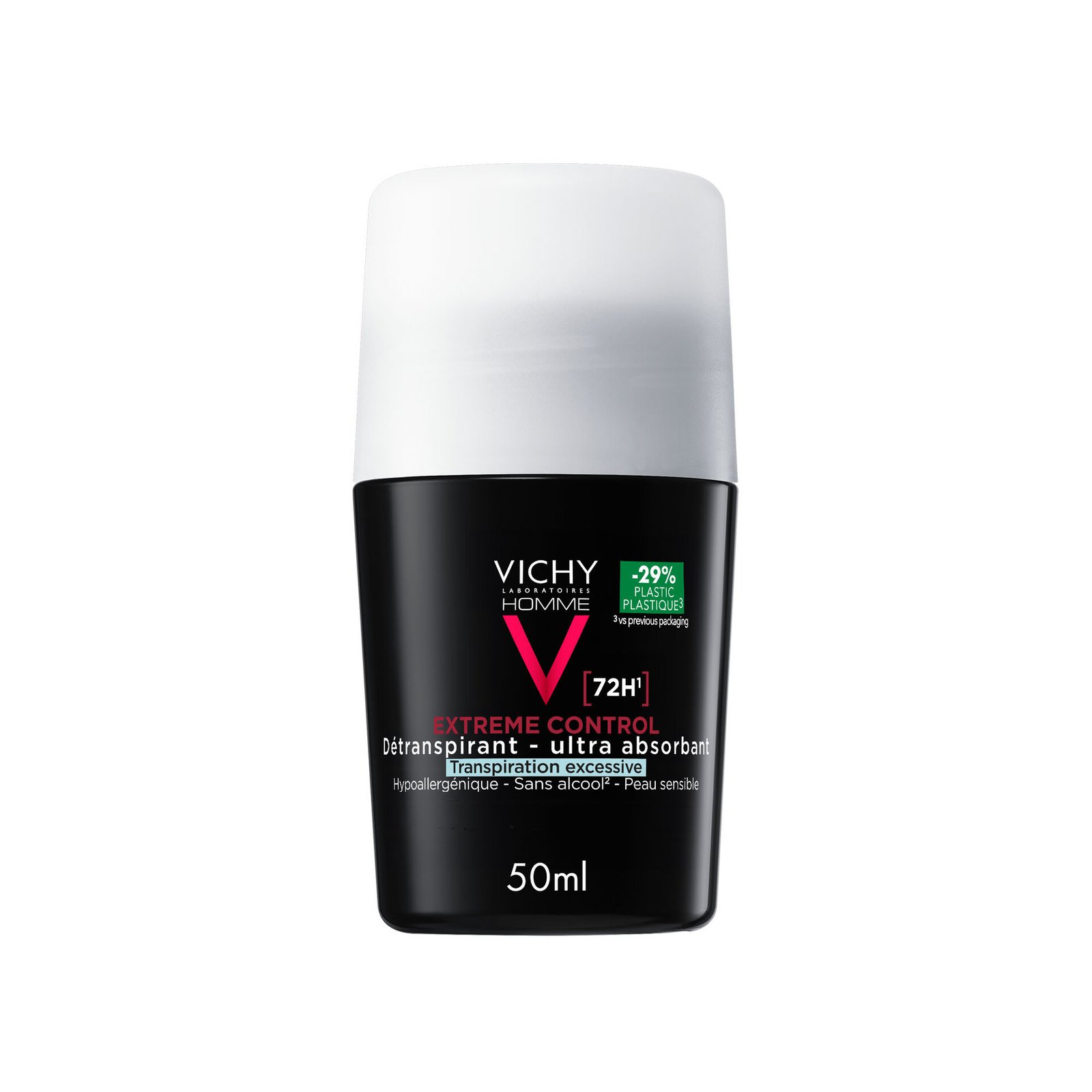 Vichy Homme 72H Extreme Control Anti-perspirant Deodorant Roll-On 50 ml
