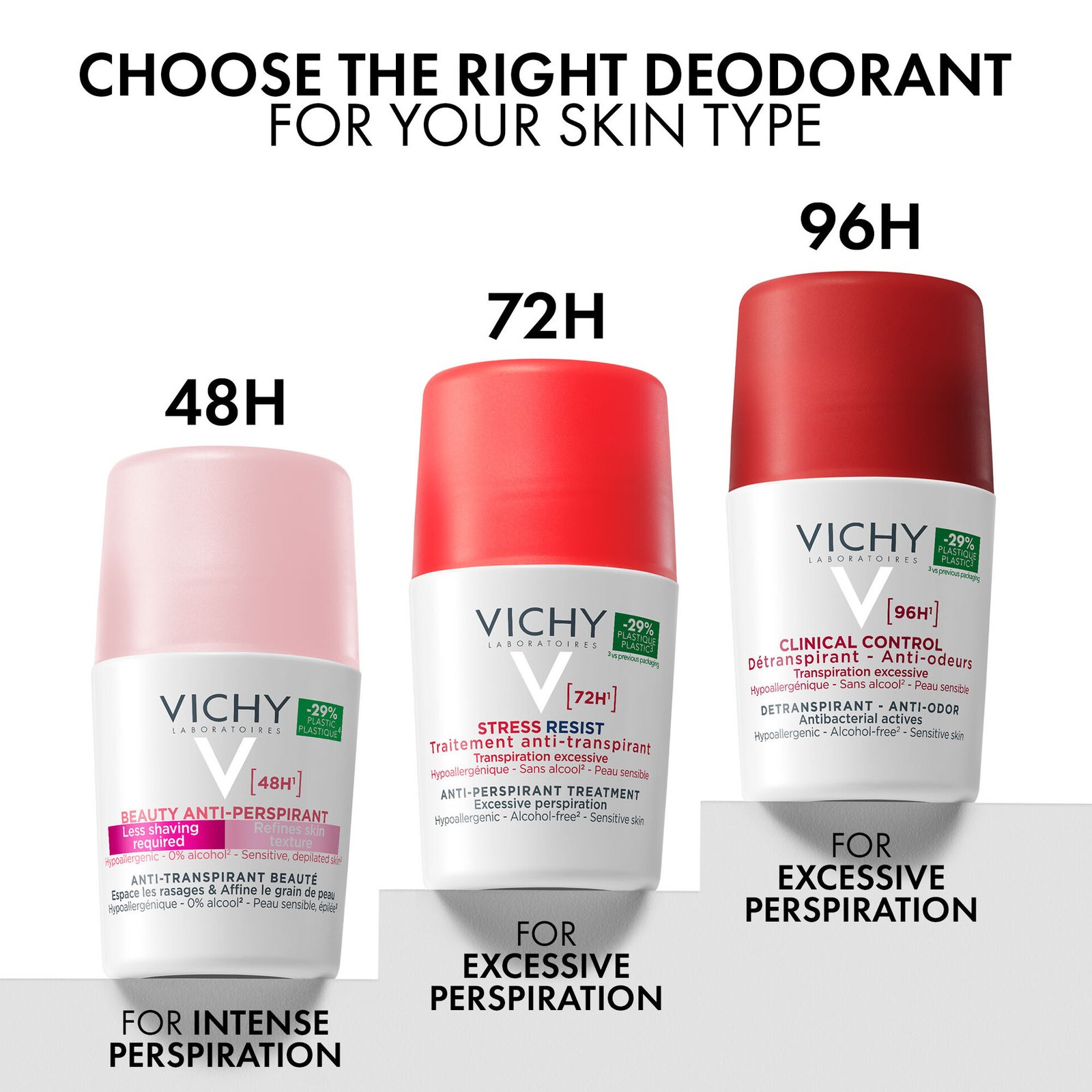 Vichy Beauty Deo Roll-on 48H Antiperspirant 50 ml