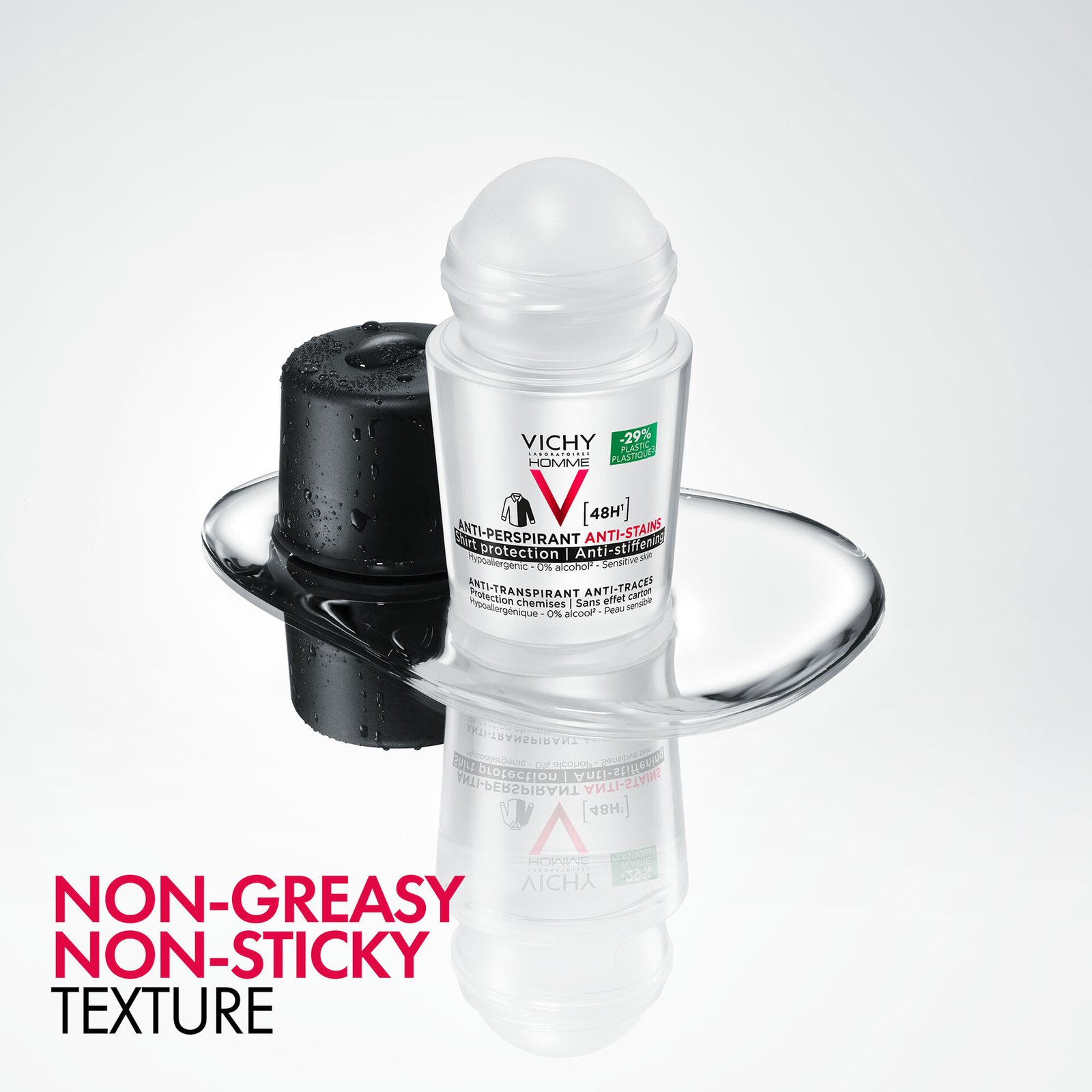 Vichy Homme 48H Anti-stain Anti-perspirant Deodorant Roll-On 50 ml