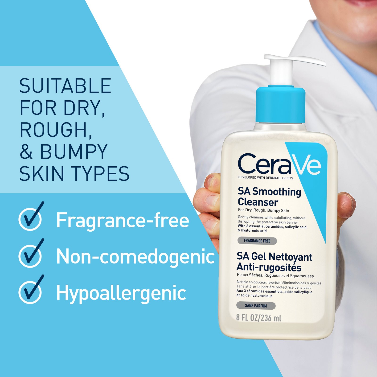 CeraVe SA Smoothing Cleanser 236 ml