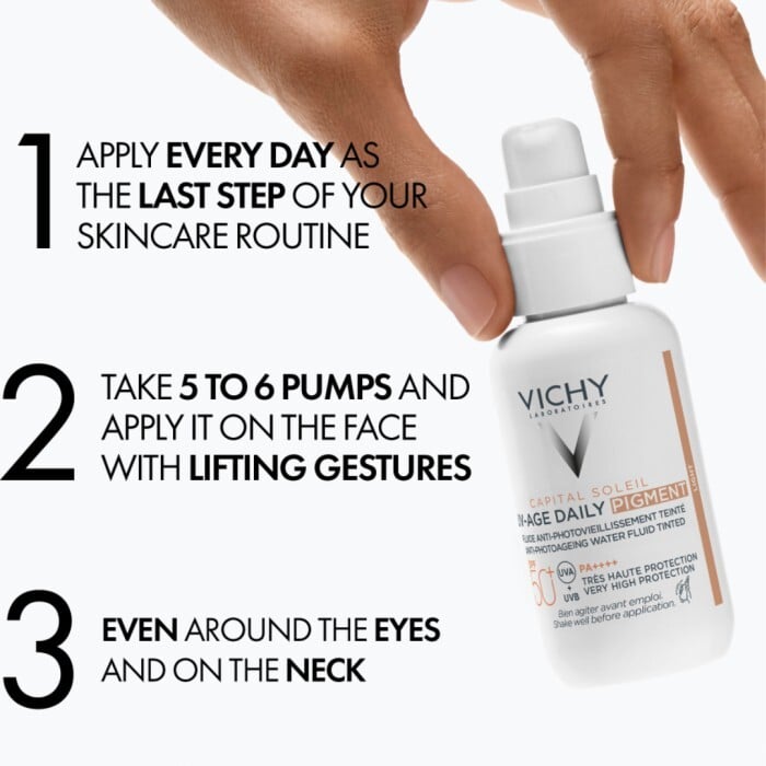Vichy Capital Soleil UV-age Daily Pigment Light SPF50+ 40 ml.