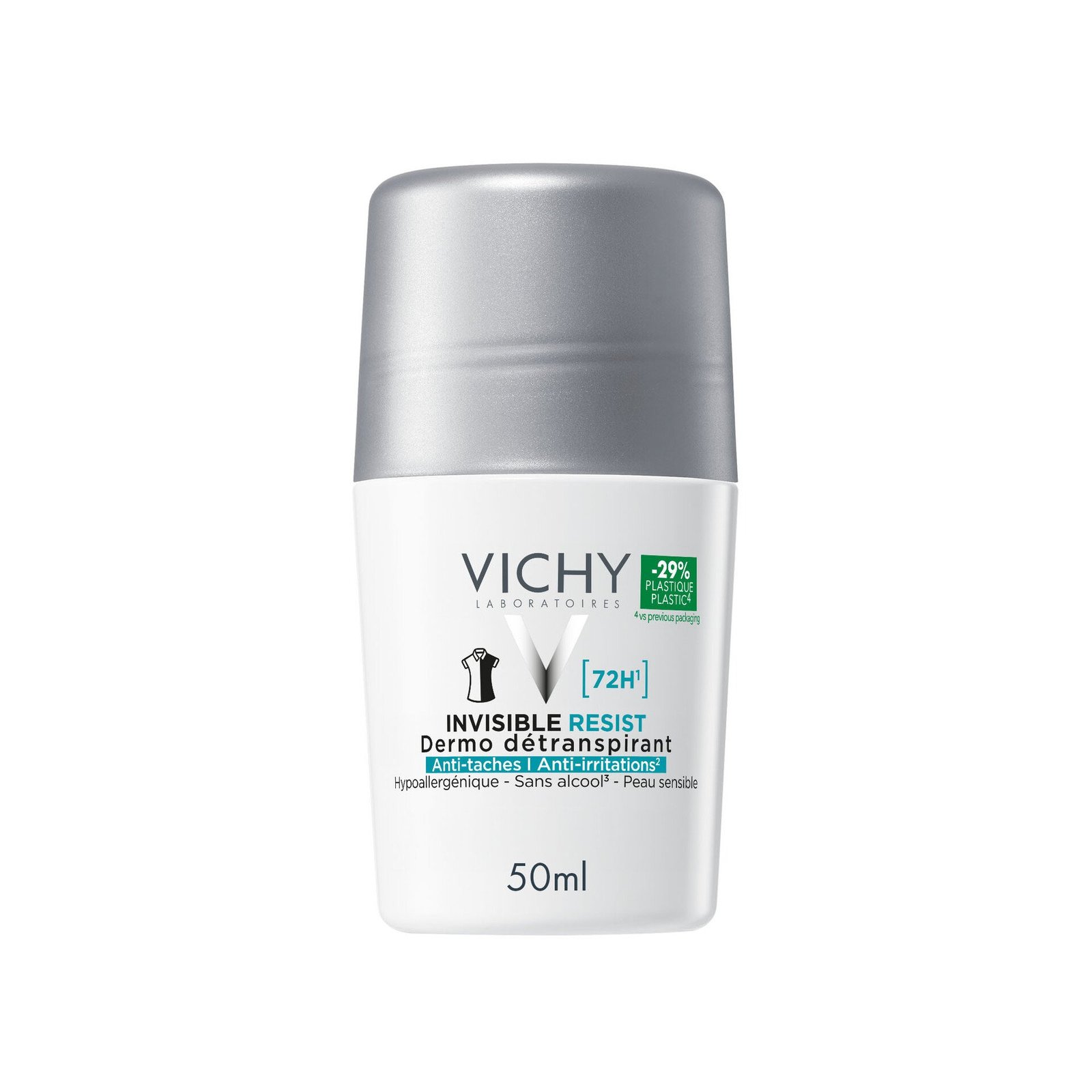 Vichy Invisible Resist 72H Anti-Stain Roll-On 50 ml