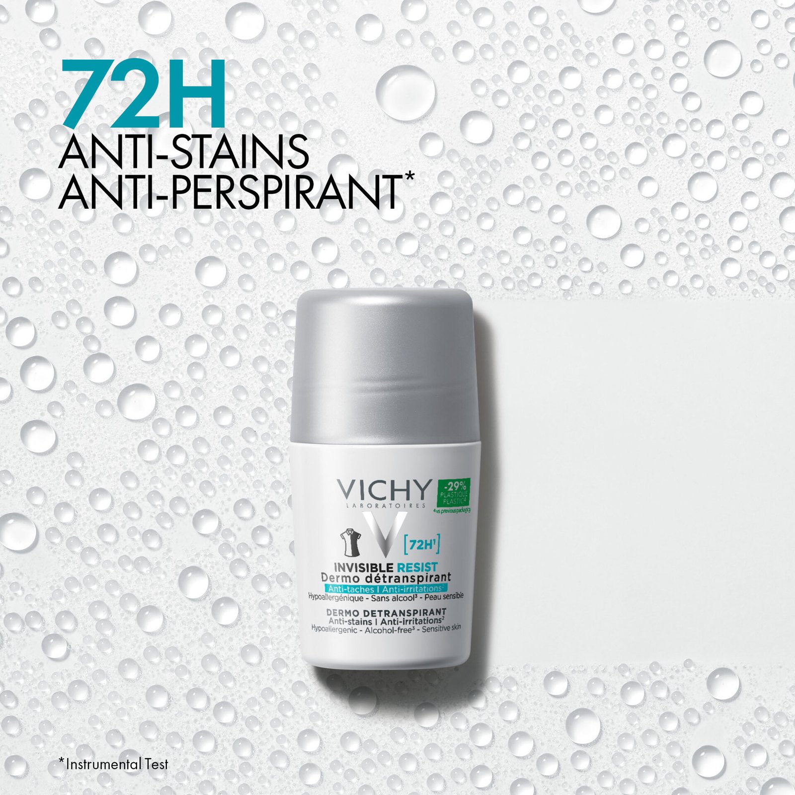 Vichy Invisible Resist 72H Anti-Stain Roll-On 50 ml