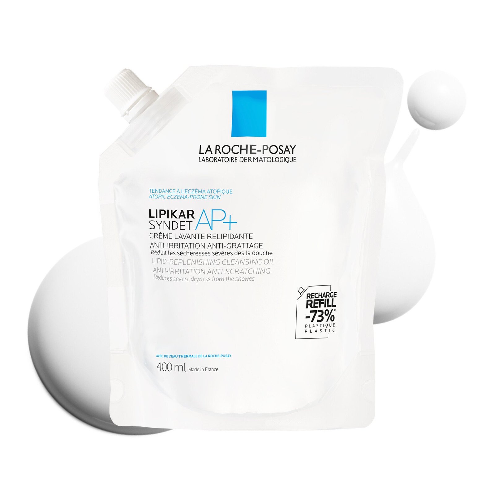 La Roche-Posay Lipikar Syndet AP+ duschkräm Refill 400 ml