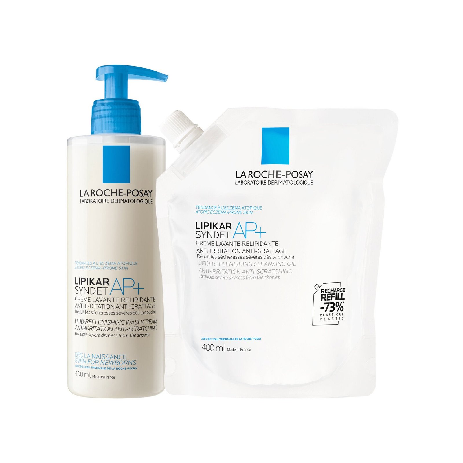 La Roche-Posay Lipikar Syndet AP+ duschkräm Refill 400 ml