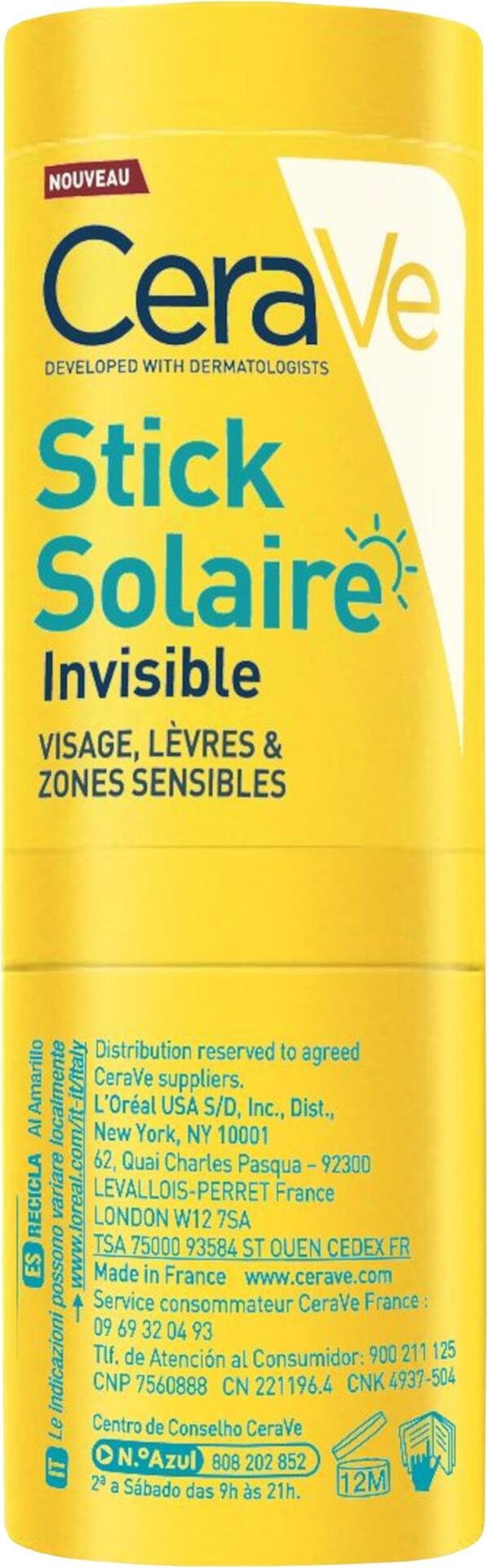 CeraVe Invisible Sun Stick SPF 50+ 8 g