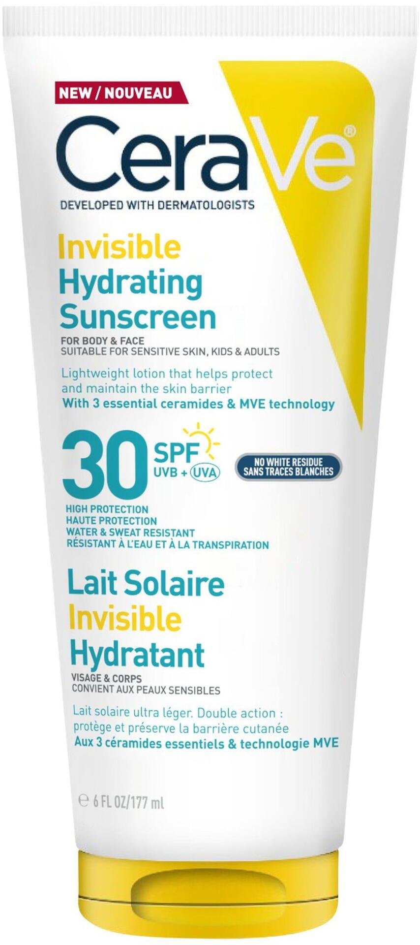 CeraVe Invisible Hydrating Sunscreen SPF30 177 ml