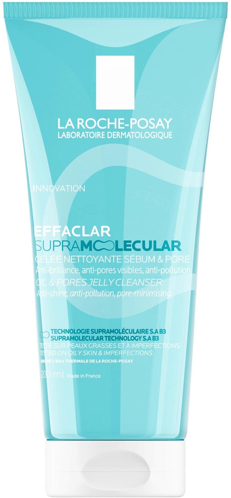 La Roche-Posay Effaclar Supramolecular Oil & Pores Matterande Rengöringsgel 200 ml